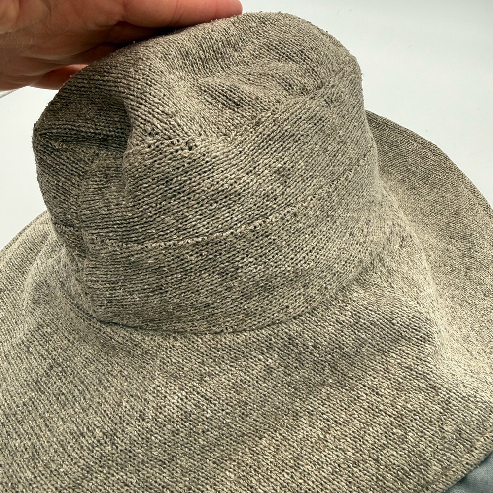 Balenciaga BB Logo Wide‑Brim Bucket Hat – Grey Melange with Dust Bag - Picture 5 of 9